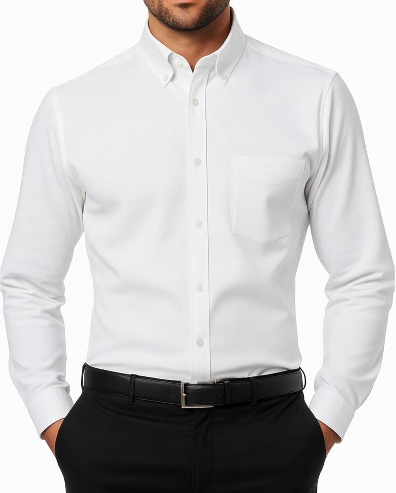 Mens Shirts | 100% Cotton Long Sleeve Shirts for Men | Button Down Shirt Men | Oxford Mens Dress Shirt